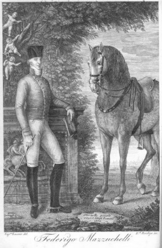 Federico Mazzucchelli e il suo cavallo Stornello (da Scuola Equestre)