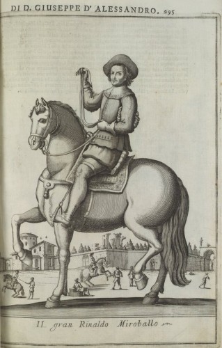 The portraits of the most famous riders in Naples between the seventeenth and eighteenth centuries, in the beautiful treatise by the Duke of Pescolanciano, gives us an idea of the horses bred in the Kingdom of Naples. Opere di Giuseppe d’Alessandro duca di Pescolanciano, Napoli, Antonio Muzio, 1723
