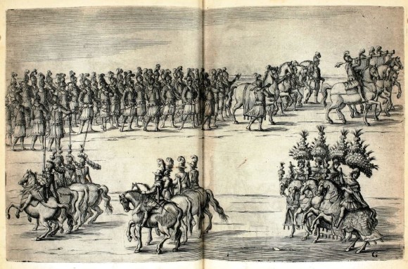 Andrea Sacchi, La squadra dei cavalieri Pertinaci in BENTIVOGLIO 1634