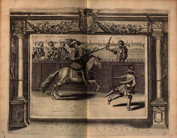 Crispin de Passe il giovane, Quintana, in PLUVINEL, 1625, Tav. 47.